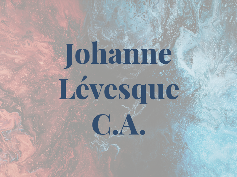 Johanne Lévesque C.A.