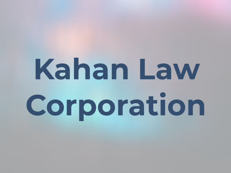Kahan Law Corporation