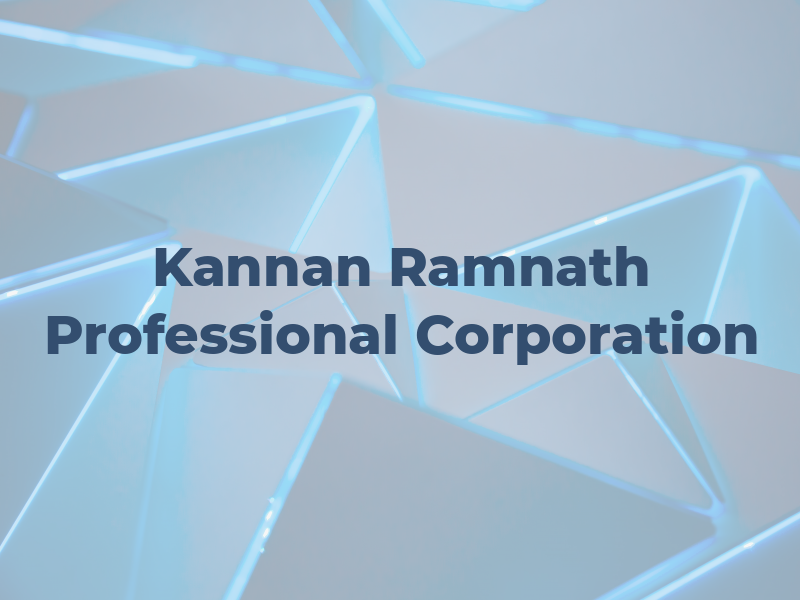 Kannan Ramnath Professional Corporation