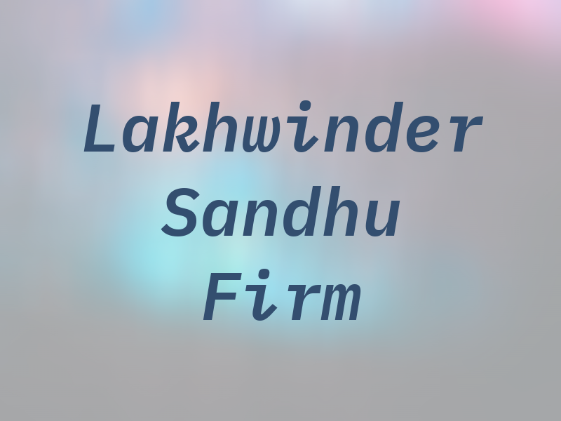 Lakhwinder Sandhu Law Firm