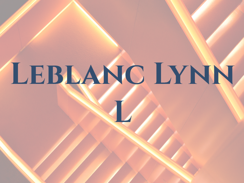 Leblanc Lynn L