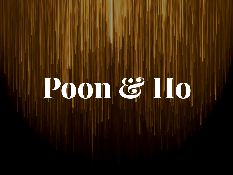 Poon & Ho