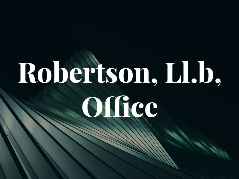 R. Ian Robertson, Ll.b, Law Office
