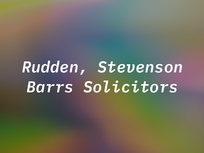 Rudden, Stevenson Barrs & Solicitors