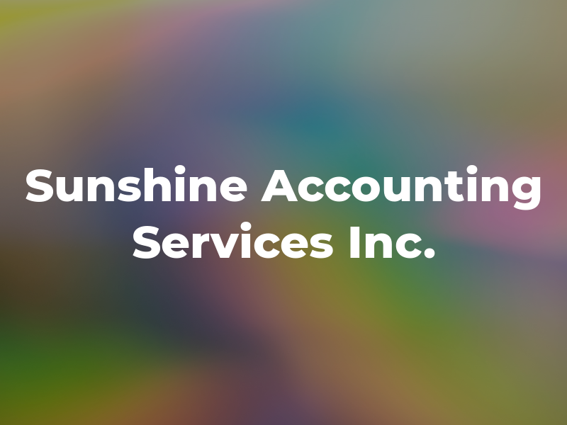 Sunshine Accounting & TAX Services Inc.