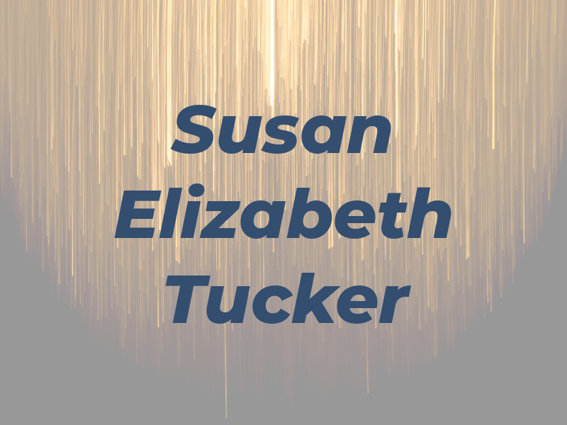 Susan Elizabeth Tucker