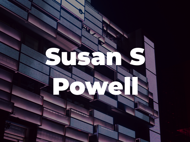 Susan S Powell