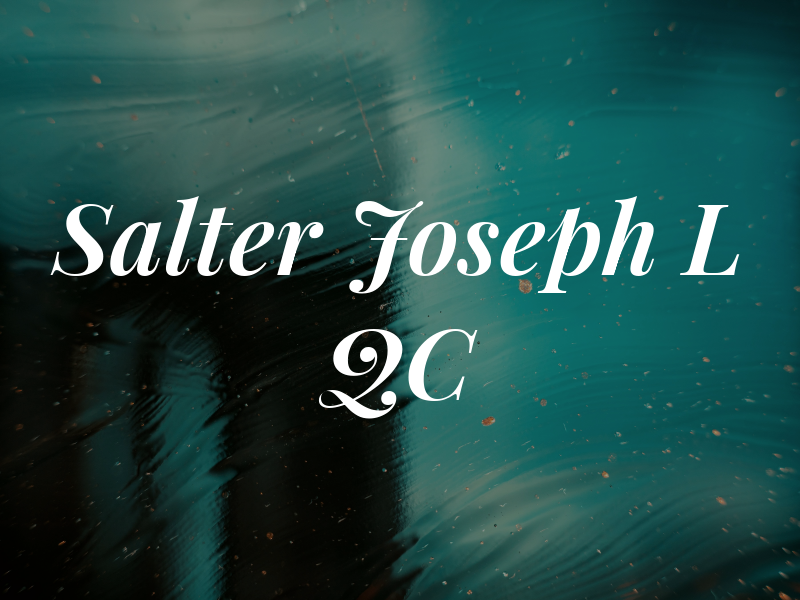 Salter Joseph L QC