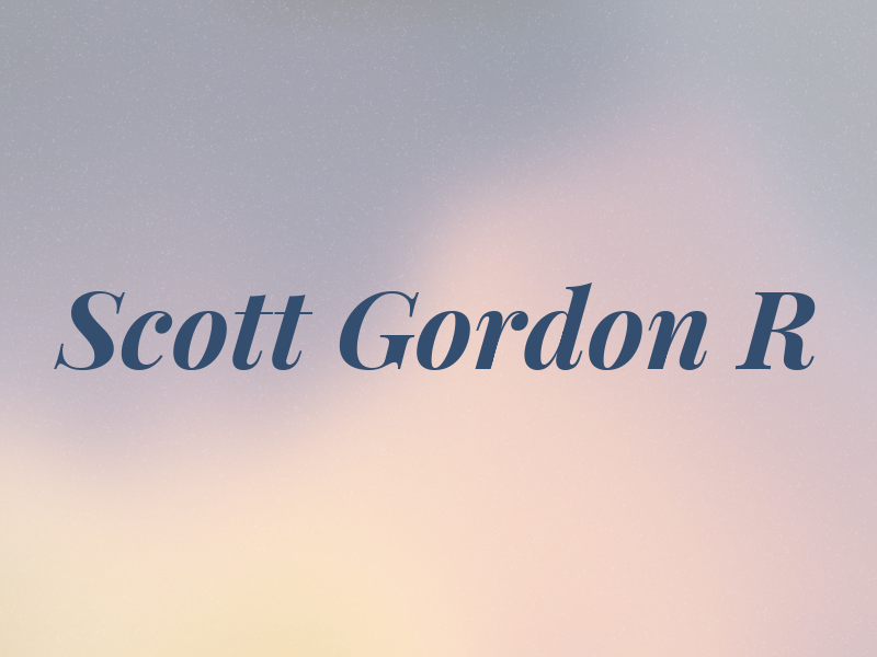 Scott Gordon R