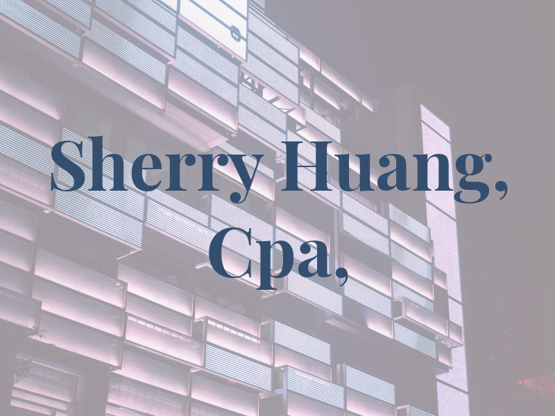 Sherry Huang, Cpa, CGA