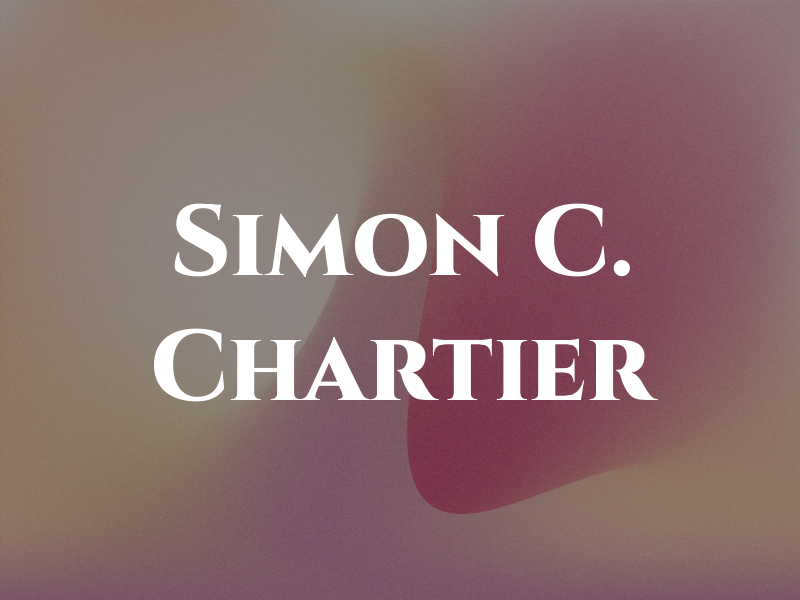 Simon C. Chartier