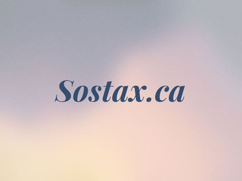 Sostax.ca