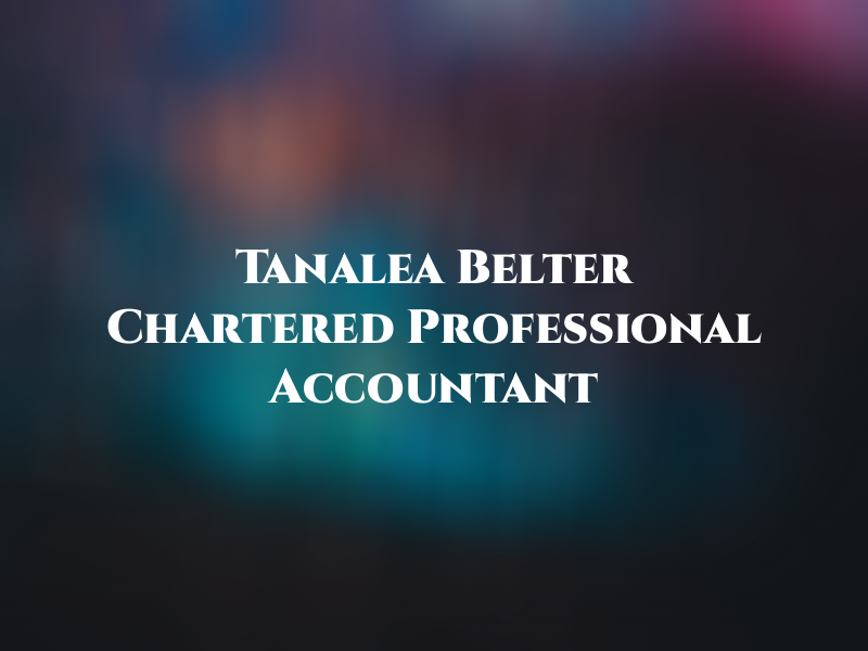 Tanalea L Belter Chartered Professional Accountant