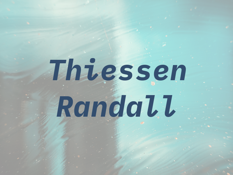 Thiessen Randall