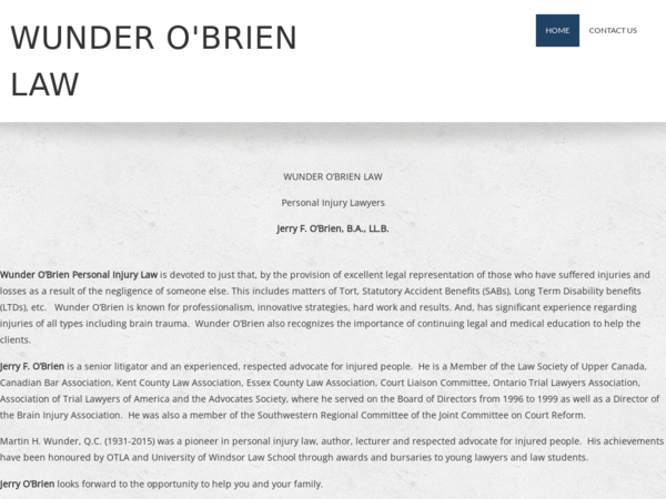 Wunder O'Brien Personal Injury Law