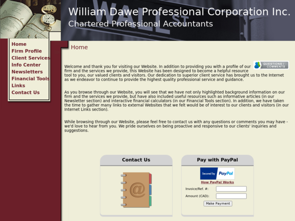 William Dawe Chartered Professional Accountant