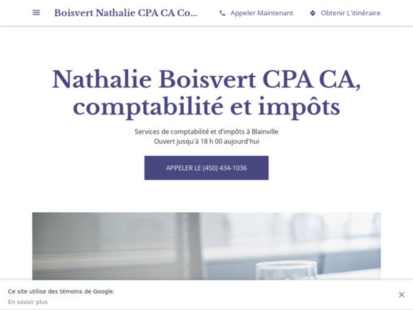Boisvert Nathalie CPA CA Comptable