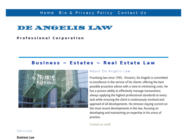 De Angelis Law Professional Corporation