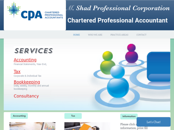 Shad Professional Corporation, CPA
