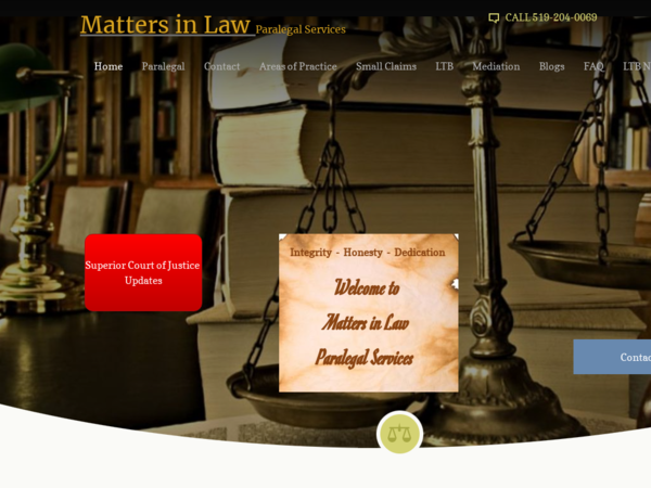 Matters in Law Paralegal Services