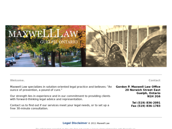 Maxwell Gordon P Law Ofc