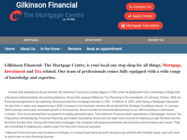 Gilkinson Financial the Mortgage Centre