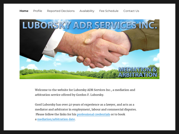 Gordon F. Luborsky Luborsky ADR Services