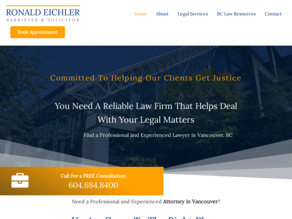 Ronald Eichler, Barrister & Solicitor