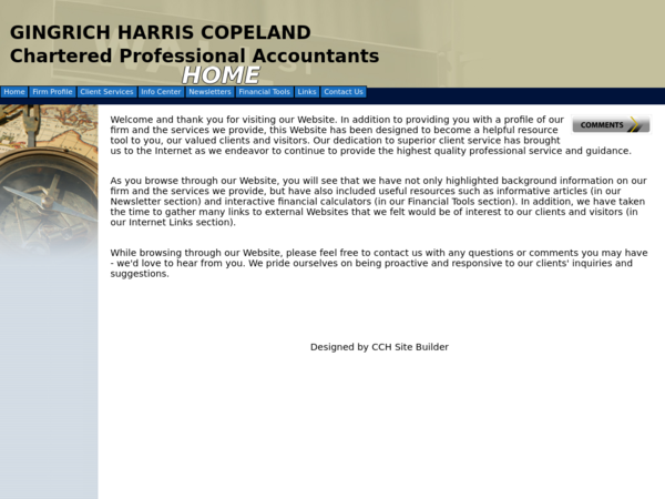 Gingrich Harris Copeland, Chartered Professional Accountants