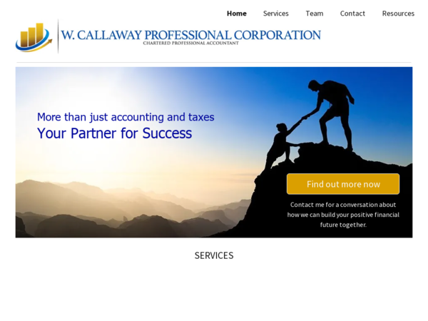 W. Callaway Professional Corp. Chartered Professional Accountant