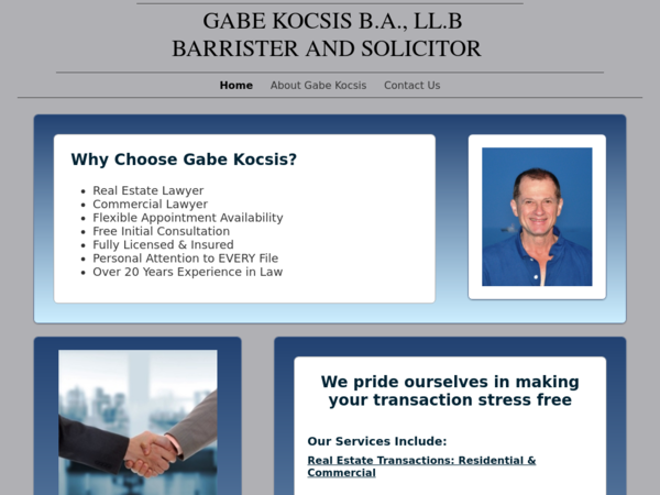 Gabe Kocsis Barrister and Solicitor