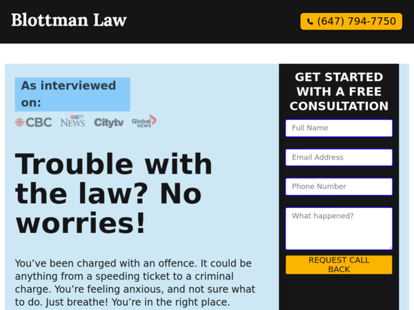 Blottman Criminal Law & Traffic Tickets