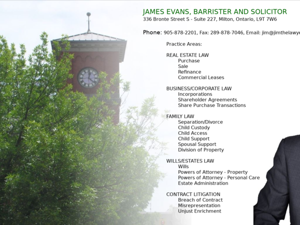 James Evans, Barrister & Solicitor