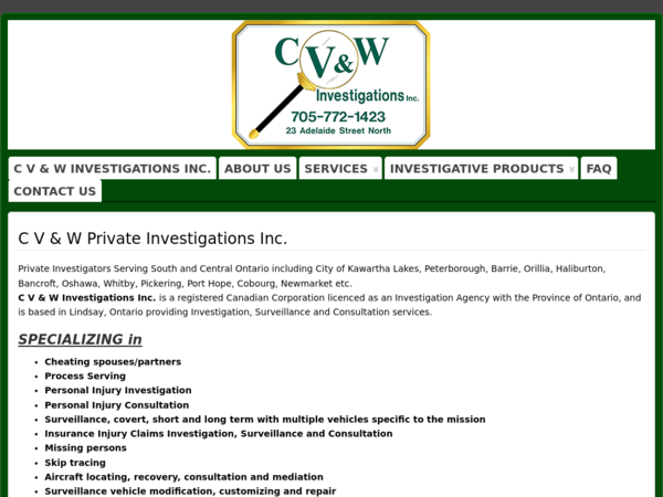 Cv&w Investigations