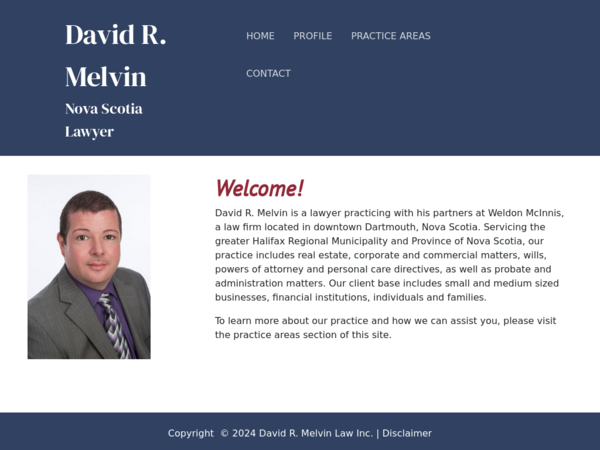 David R. Melvin | Nova Scotia Lawyer