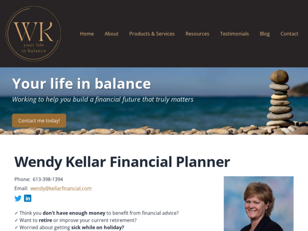 Wendy Kellar, Financial Services