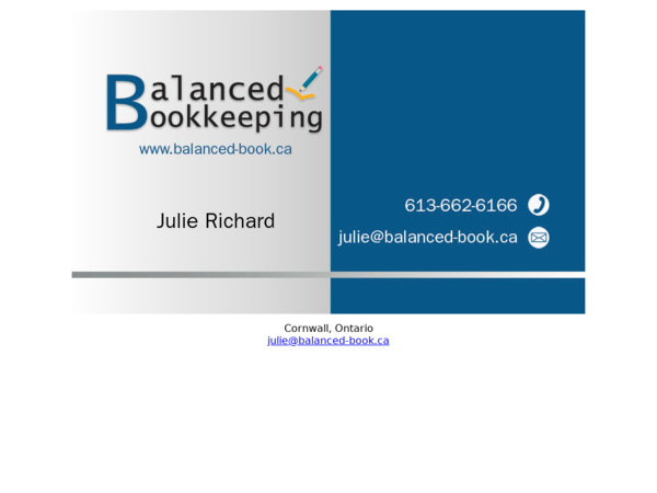 Balanced Bookkeeping