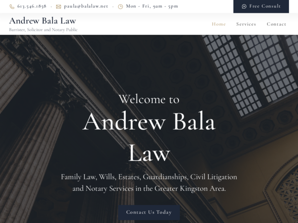 Andrew Bala, Family & Estates Lawyer