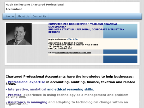 Hugh Smilestone Chartered Professional Accountant