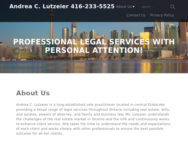 Andrea C Lutzeier, Llb, Llm, Barrister, Solicitor, Notary Public