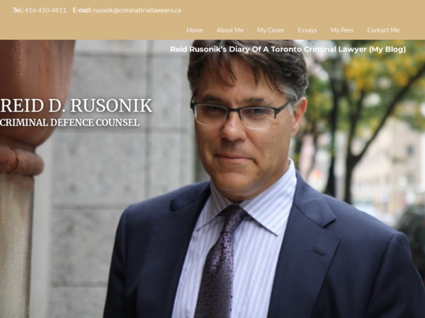 Reid D. Rusonik - Criminal Law Defence Counsel