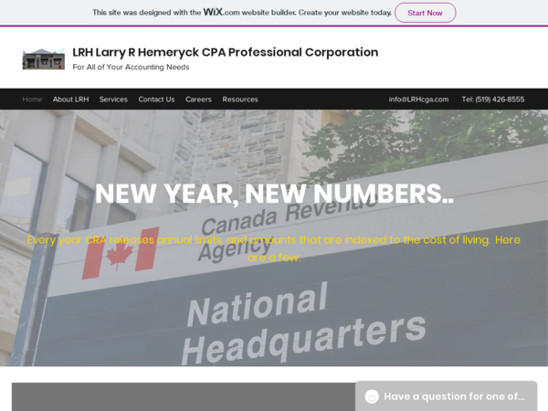 LRH Larry R Hemeryck, Cpa, Cga, Cfp, Cafa