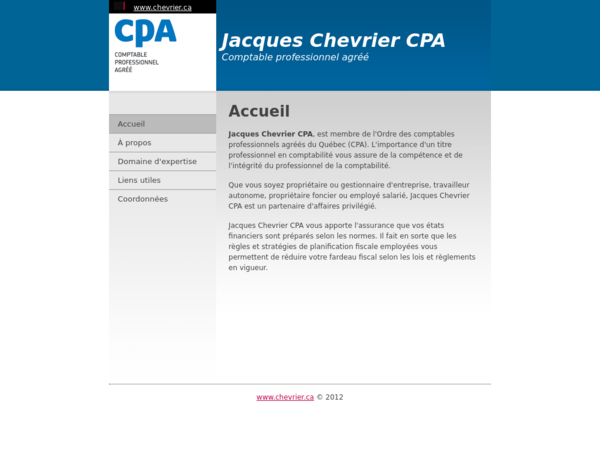 Chevrier Jacques CPA