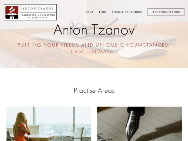 Anton Tzanov, Barrister & Solicitor, Notary Public