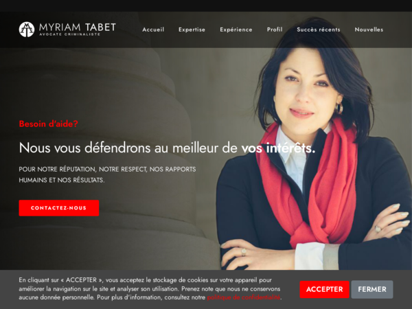 Myriam Tabet Avocate en Droit Criminel et Pénal