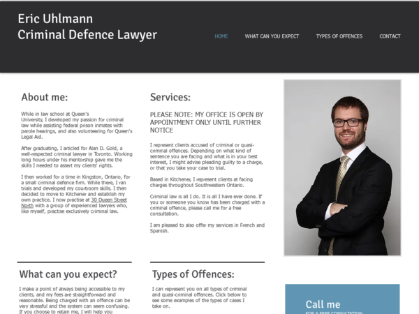 Eric Uhlmann, Criminal Defence Lawyer