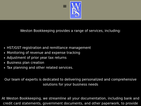 Weston Book Keeping